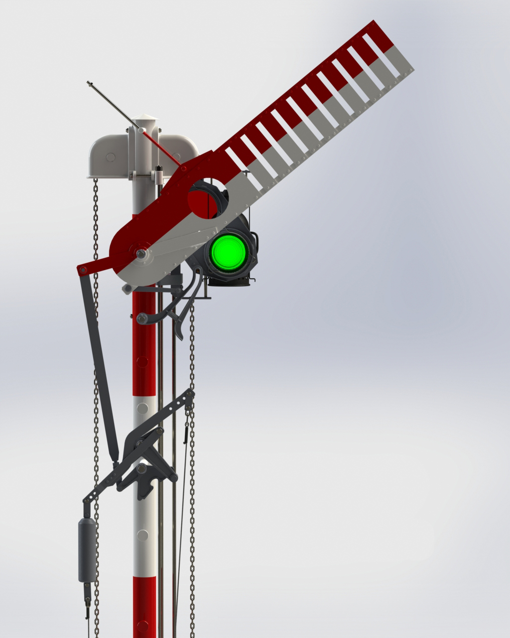 铁路信号灯3d模型 3D模型SolidWorks三维设计图
