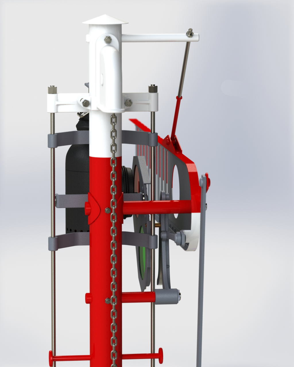 铁路信号灯3d模型 3D模型SolidWorks三维设计图