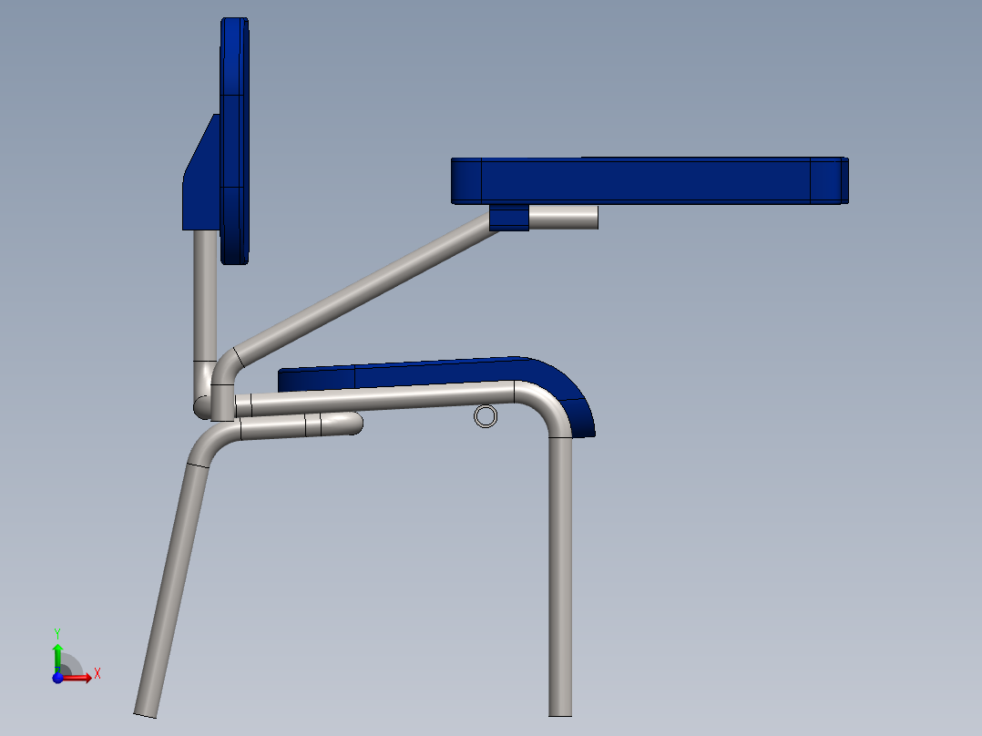 学生椅211前视图
