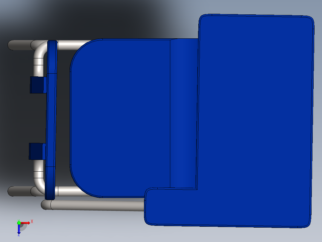 学生椅211俯视图