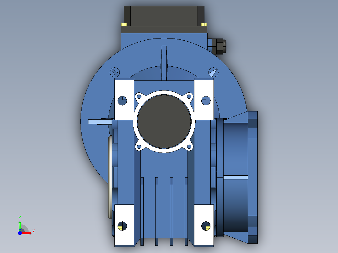 RV减速机模型前视图