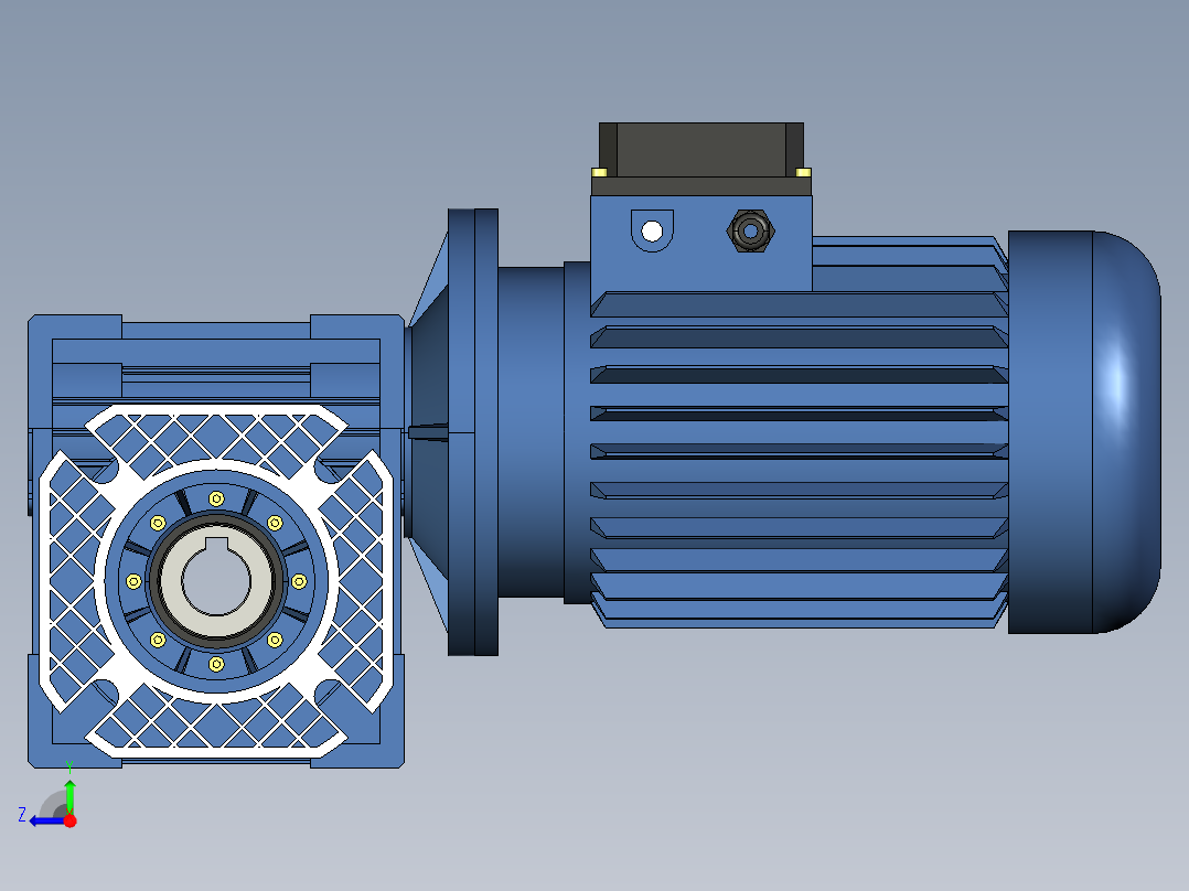 RV减速机模型右视图