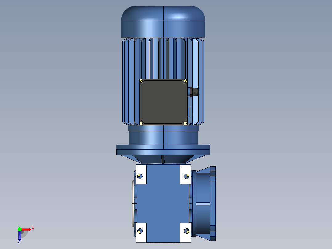 RV减速机模型俯视图
