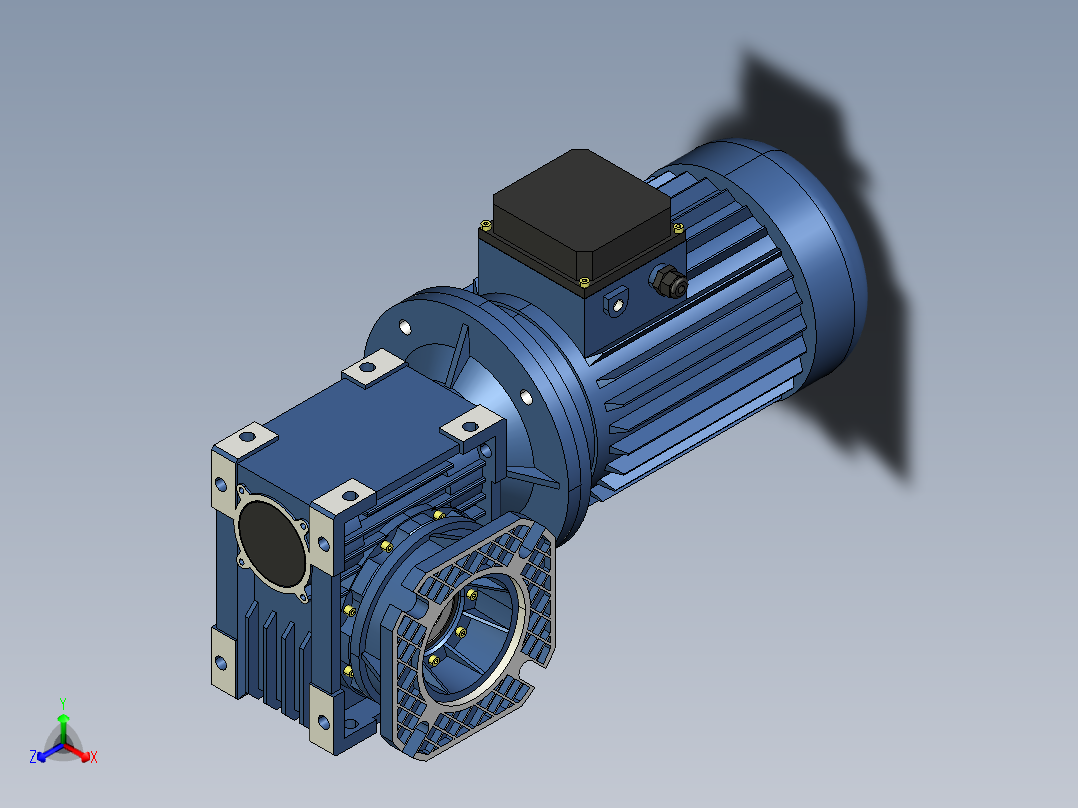 RV减速机模型正等轴测图