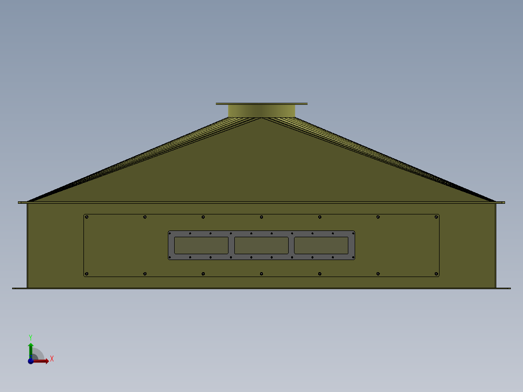 A0003872-除尘器碳钢箱体连接器前视图