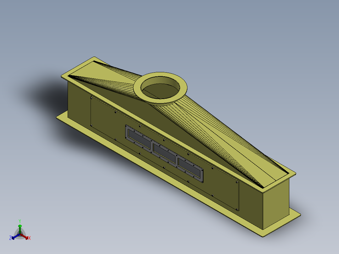A0003872-除尘器碳钢箱体连接器正等轴测图