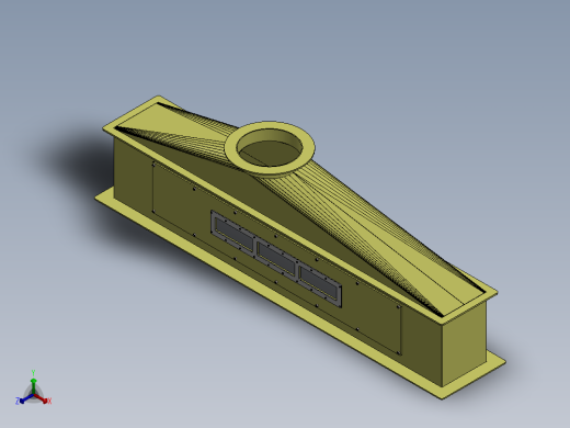 A0003872-除尘器碳钢箱体连接器正等轴测缩略图