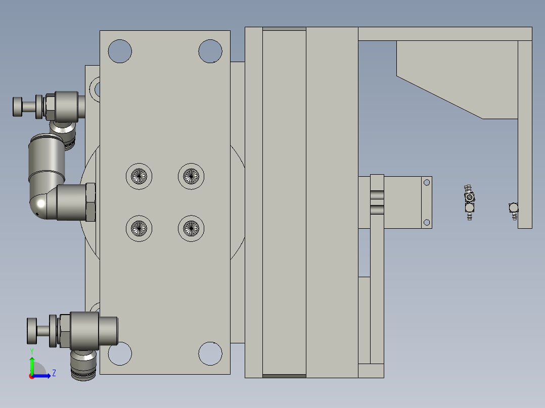 0AA气密检测模组左视图