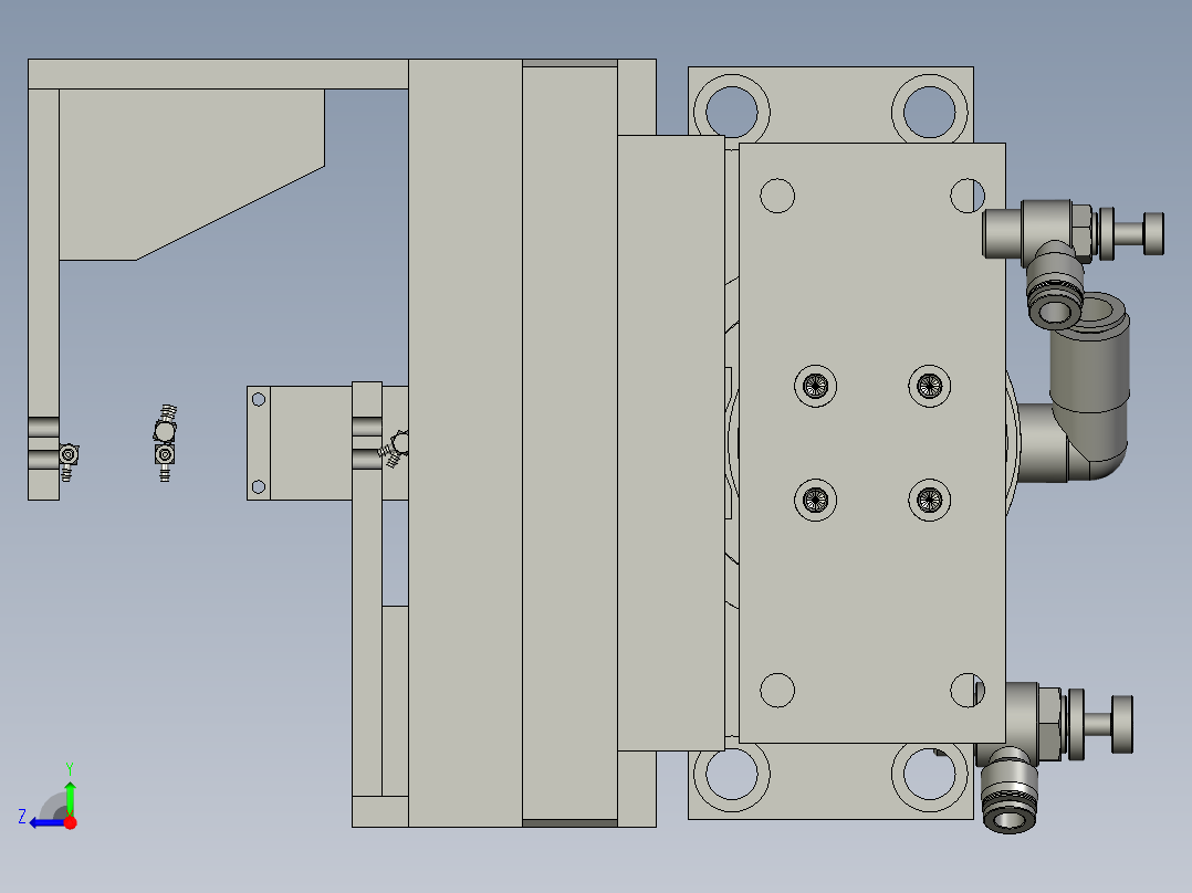 0AA气密检测模组右视图