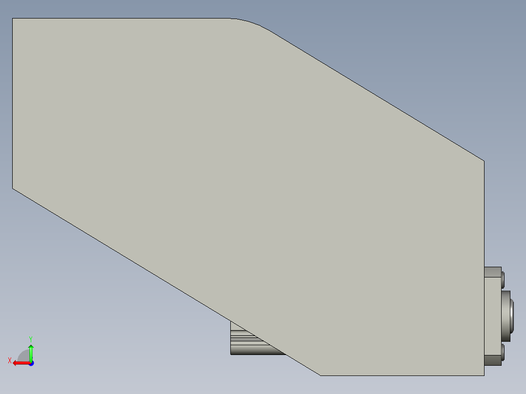 顶面封堵装配体后视图