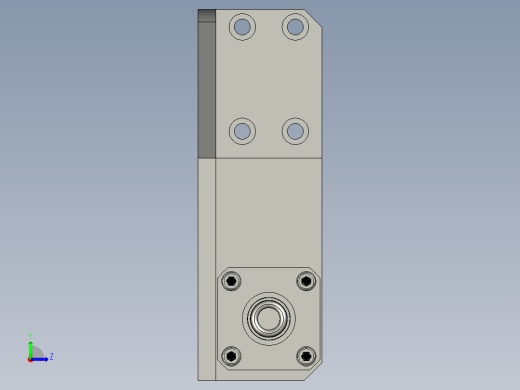 顶面封堵装配体左视缩略图