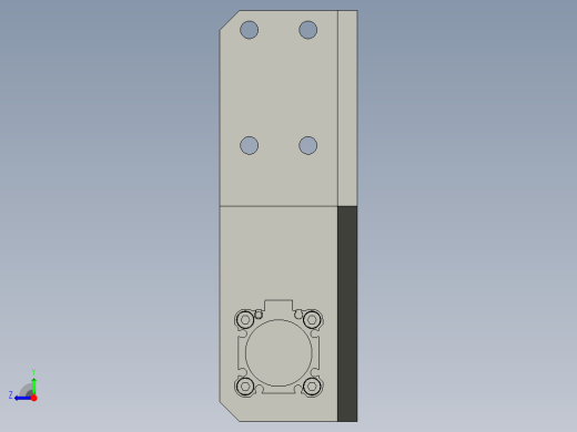 顶面封堵装配体右视缩略图