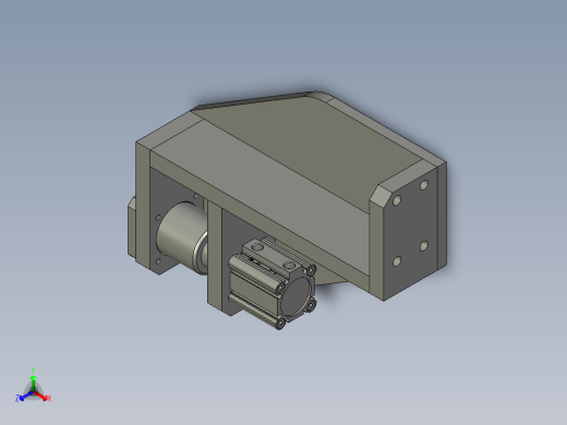 顶面封堵装配体正等轴测缩略图
