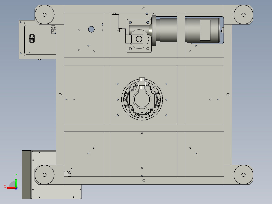 八工位送料机后视图
