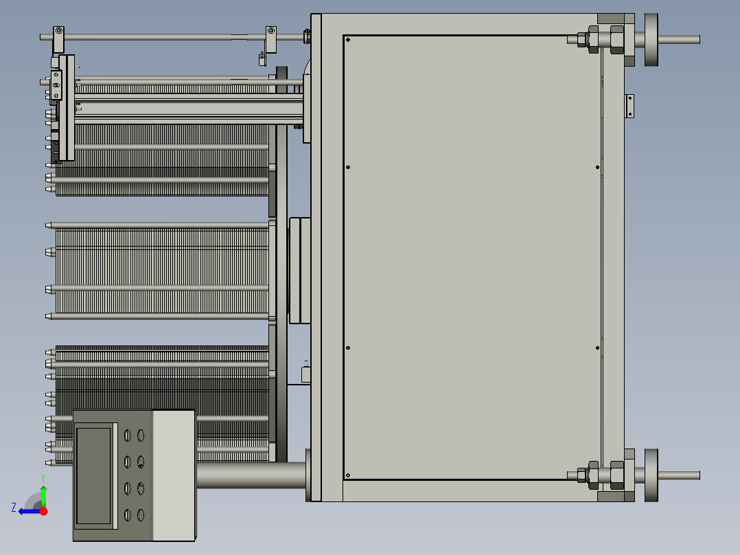 八工位送料机右视图