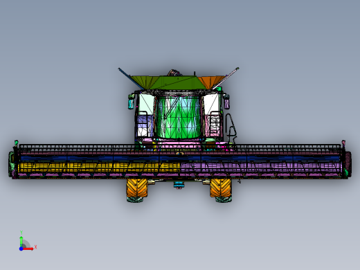 驾驶室农业收割机前视缩略图