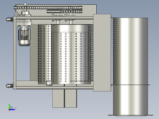 用于加工蓝莓的筛选装置左视缩略图