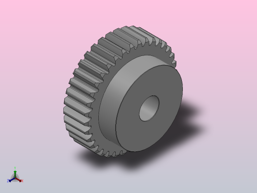 凸缘型模数2直齿轮压力角20°_GSEDC-2-36-20-dc16-A