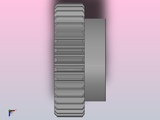 凸缘型模数2直齿轮压力角20°_GSEDC-2-36-20-dc16-A俯视缩略图
