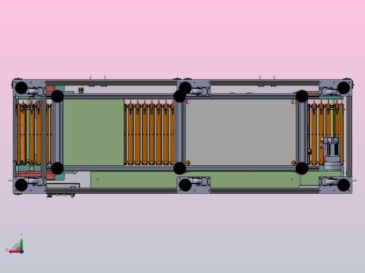 链轮载具输送线，治具附有拉伸与压缩脱料功能后视缩略图