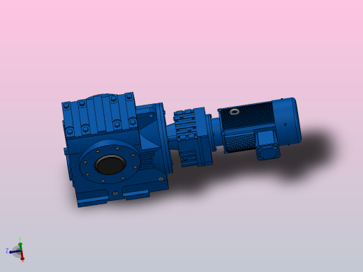 SA97R57组合式斜齿-蜗轮蜗杆减速机SA97R57-YV1.1-4P-484-M1-0°-B