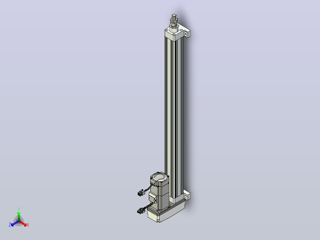 轻载电动缸TPA-ESR40-1210C-L600-MR-LB-W-P40-C3主视图
