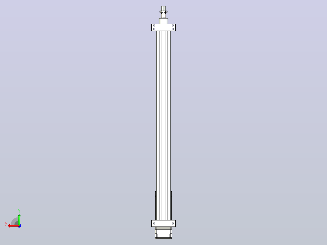 轻载电动缸TPA-ESR40-1210C-L600-MR-LB-W-P40-C3后视图