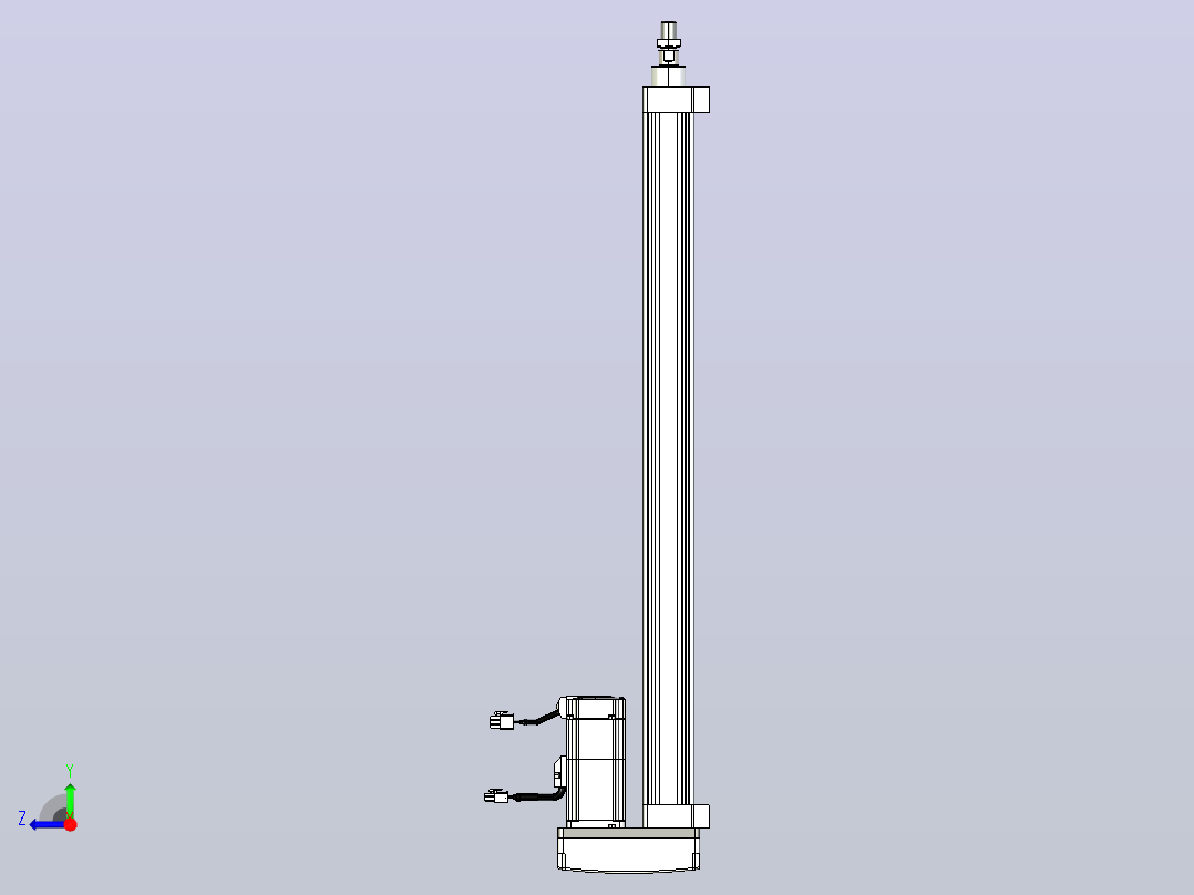 轻载电动缸TPA-ESR40-1210C-L600-MR-LB-W-P40-C3右视图