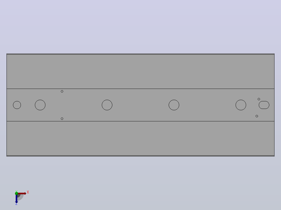 滑台气缸MHF2-12D2俯视图