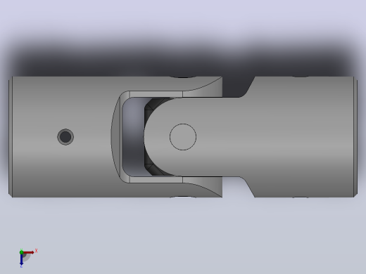 万向联轴器WX3-PB-Φ12／Φ (1)WX,WXD型小型十字轴万向联轴器俯视缩略图
