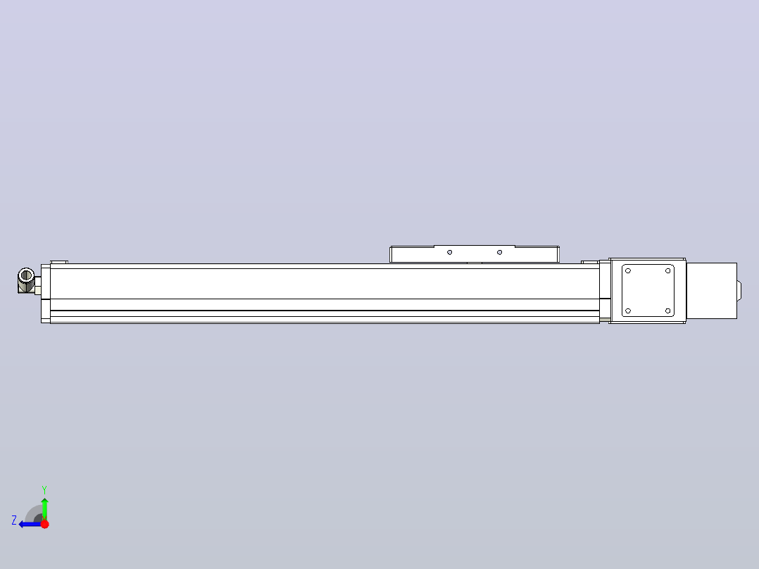 MCB10无尘皮带滑台[MCB10-L32-300-L-100W-C3]右视图