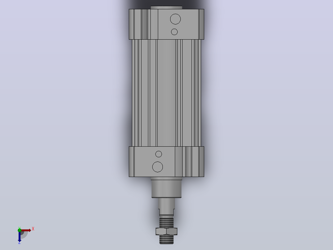 CP96标准气缸系列[CP96SDB125-160]俯视图