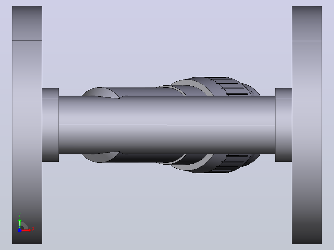 15RVOV PVC-U硬。固定法兰过滤器沉积物前视图