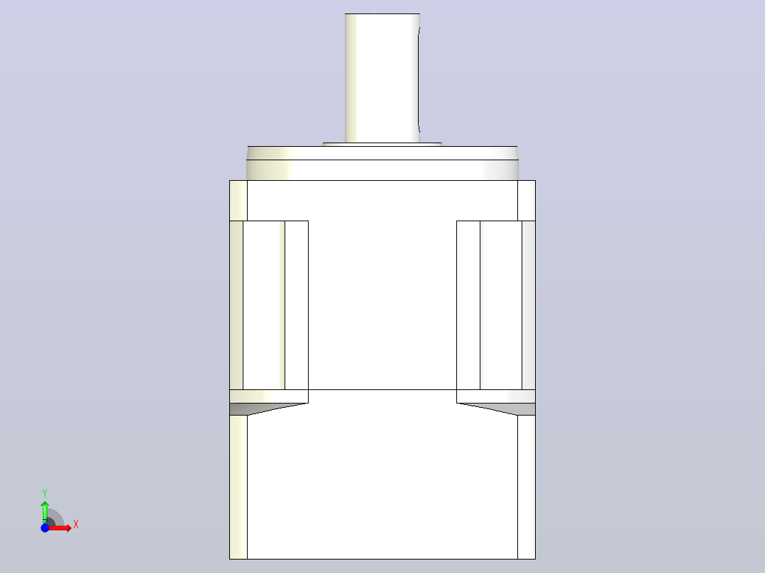 JTX90-L1 19-70-90-M5精密型JTX90直齿轮行星减速机前视图