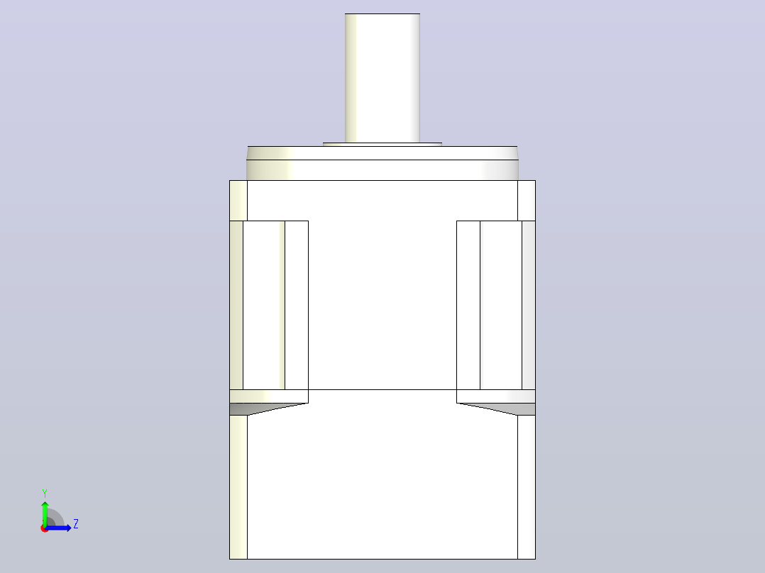 JTX90-L1 19-70-90-M5精密型JTX90直齿轮行星减速机左视图