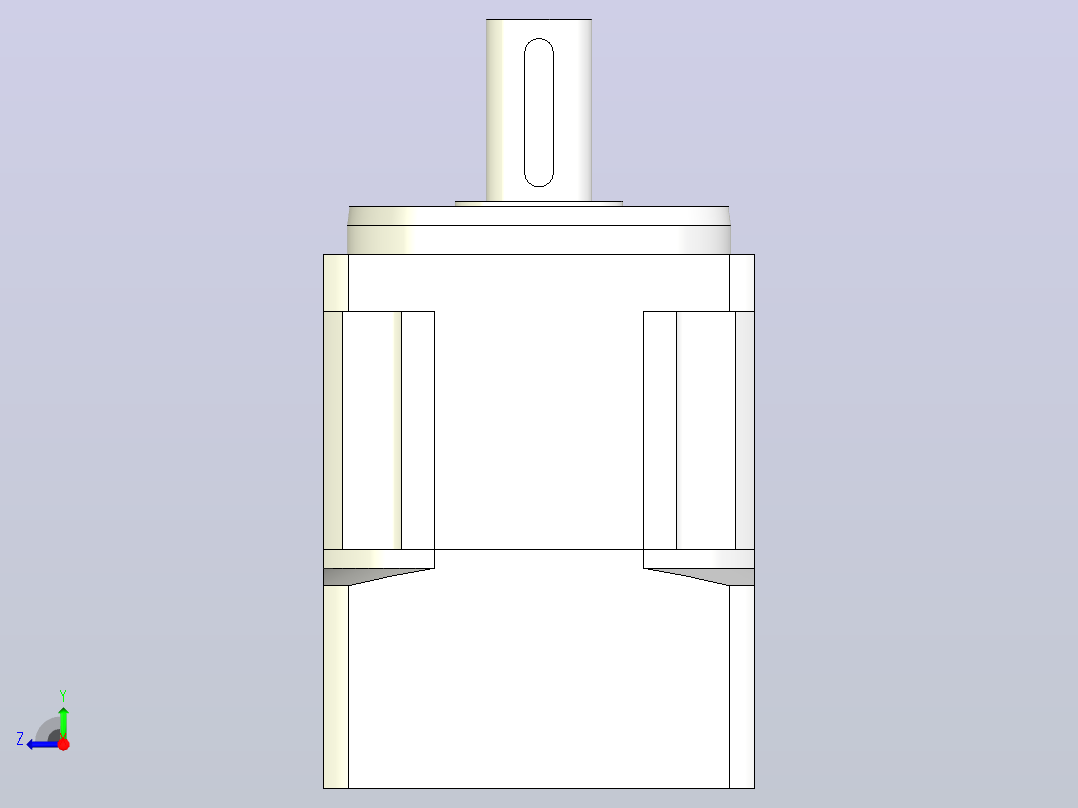 JTX90-L1 19-70-90-M5精密型JTX90直齿轮行星减速机右视图