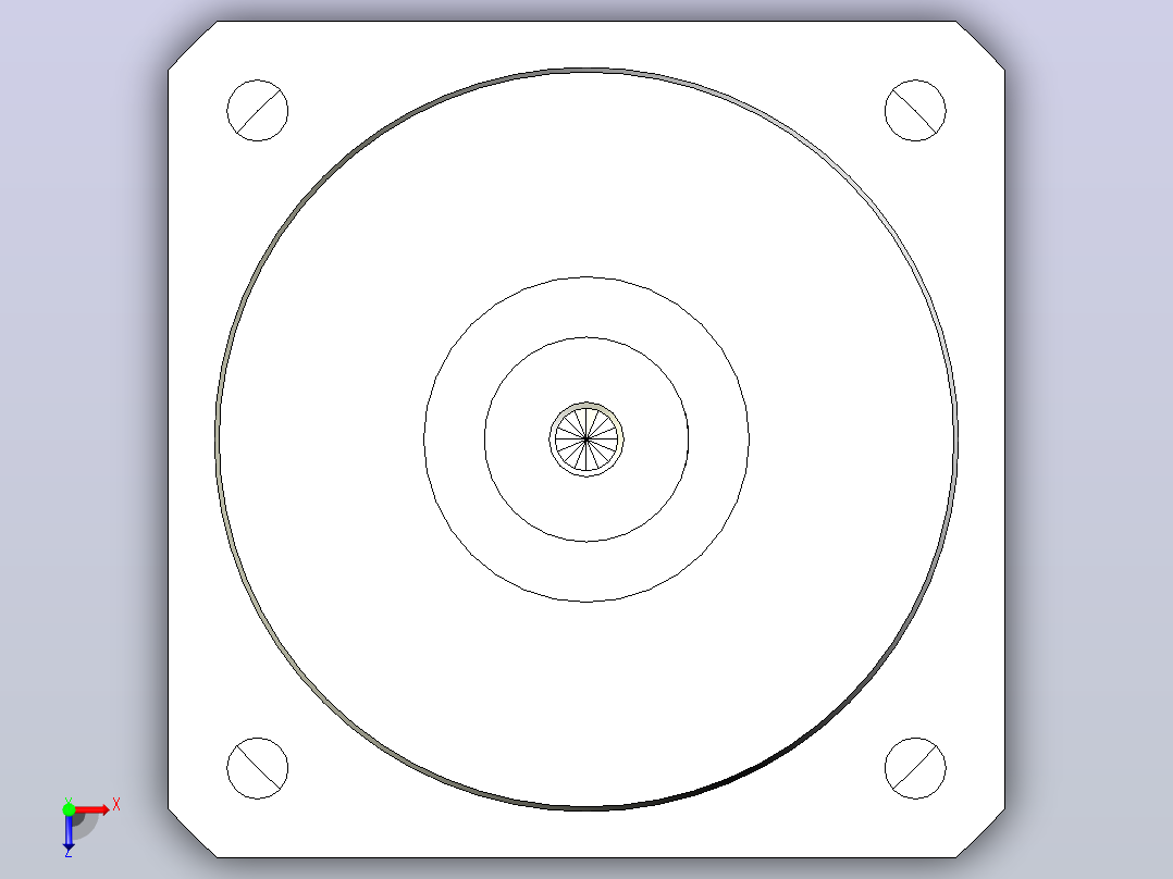 JTX90-L1 19-70-90-M5精密型JTX90直齿轮行星减速机俯视图