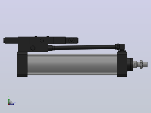 10A-5(V)系列带阀气缸(带阀型自己保持式)[10A-5(V) (Ⅱ) SD 80 B 300 A 5]左视缩略图