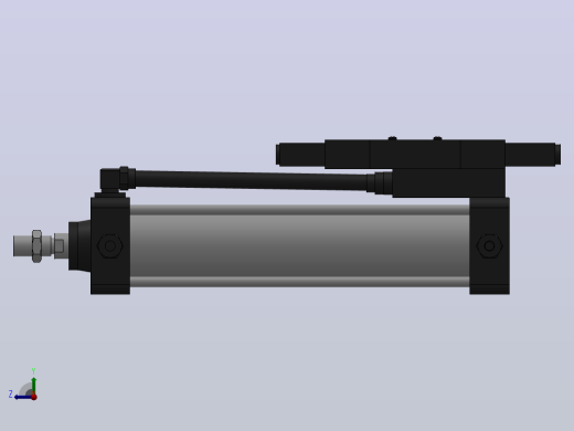 10A-5(V)系列带阀气缸(带阀型自己保持式)[10A-5(V) (Ⅱ) SD 80 B 300 A 5]右视缩略图