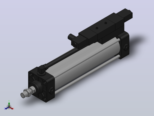 10A-5(V)系列带阀气缸(带阀型自己保持式)[10A-5(V) (Ⅱ) SD 80 B 300 A 5]正等轴测缩略图