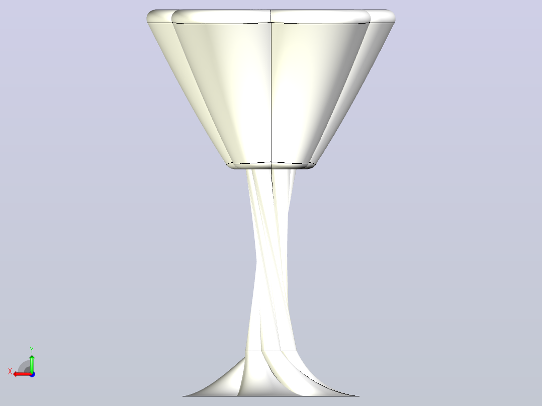 酒杯(白色)后视图