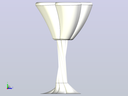 酒杯(白色)左视缩略图