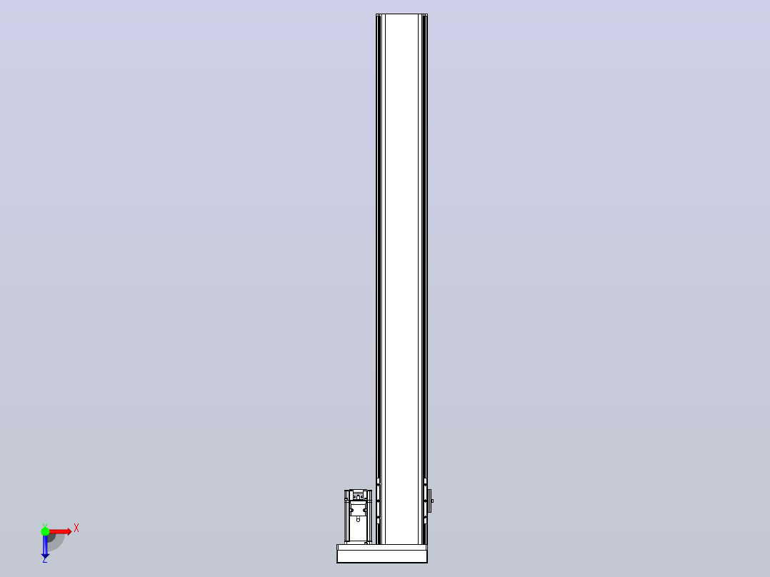 日规模组半封闭丝杆TPA-HNR-110D-1610C-L950-ML-C-P40-N3俯视图