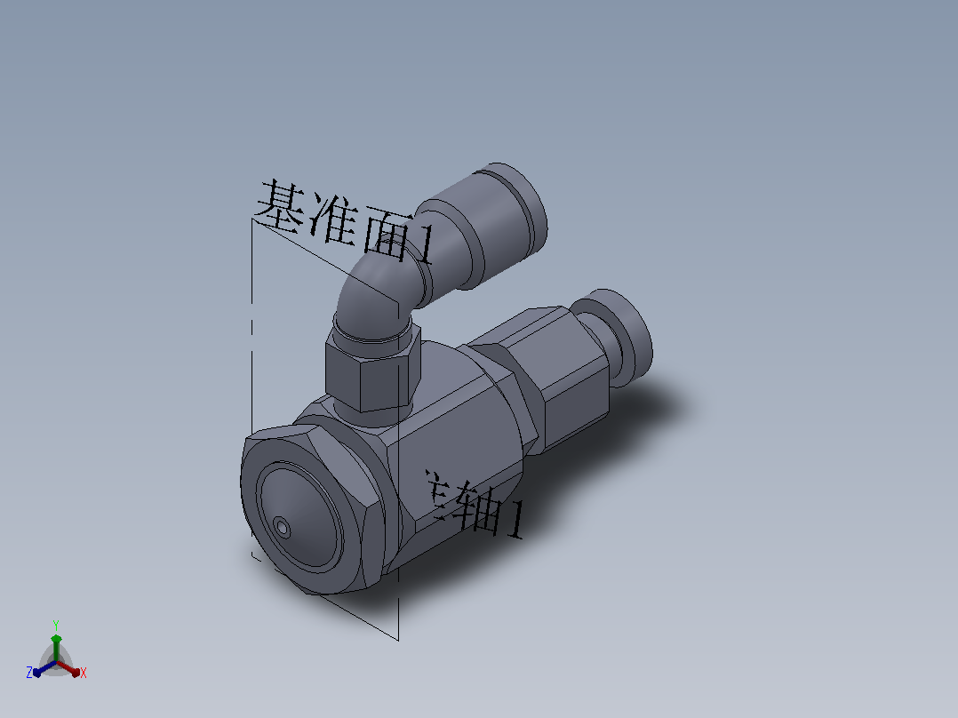 喷雾器正等轴测图