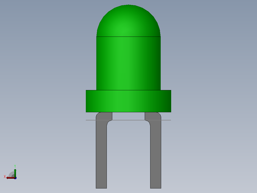 电子器件GreenLED后视图