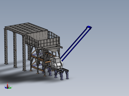 初级破碎站primary-crushing-station-1831-模型格式为 sw
