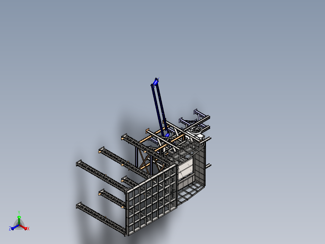 初级破碎站primary-crushing-station-1831-模型格式为 sw正等轴测图