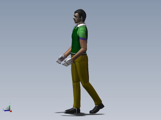 一款精致的工程人体3D模型