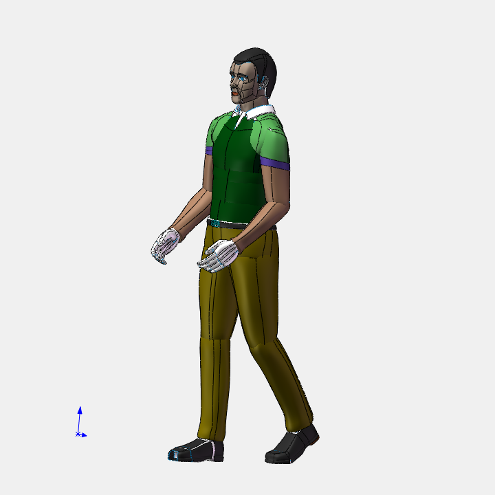 一款精致的工程人体3D模型
