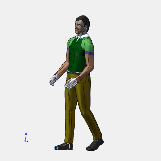 一款精致的工程人体3D模型缩略图